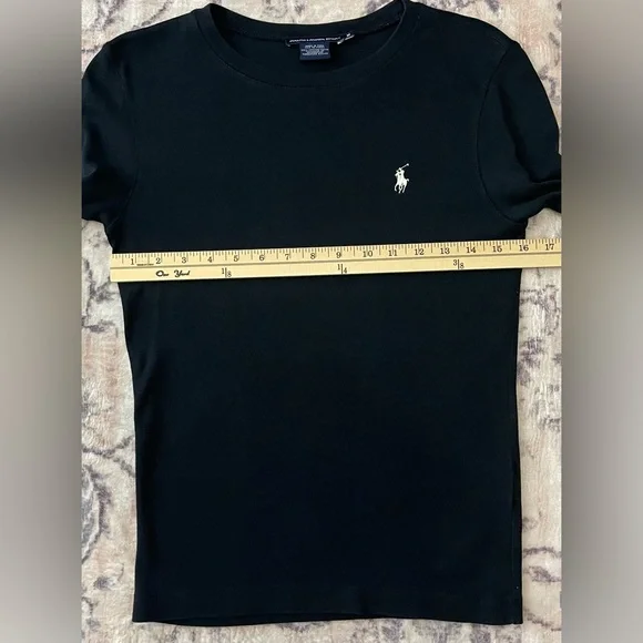 Ralph Lauren Sport Polo logo-embroidered Cotton Long Sleeve Top Size Medium - Picture 4 of 7